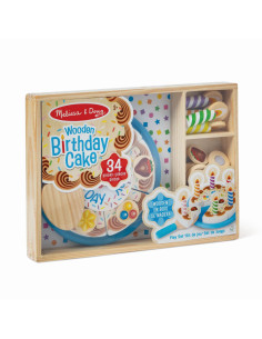 VV-6074876,Melissa And Doug Set De Joaca Din Lemn Tort Aniversar