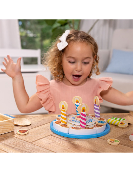 VV-6074876,Melissa And Doug Set De Joaca Din Lemn Tort Aniversar