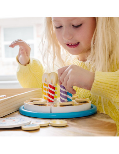 VV-6074876,Melissa And Doug Set De Joaca Din Lemn Tort Aniversar