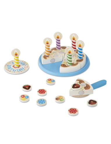 VV-6074876,Melissa And Doug Set De Joaca Din Lemn Tort Aniversar