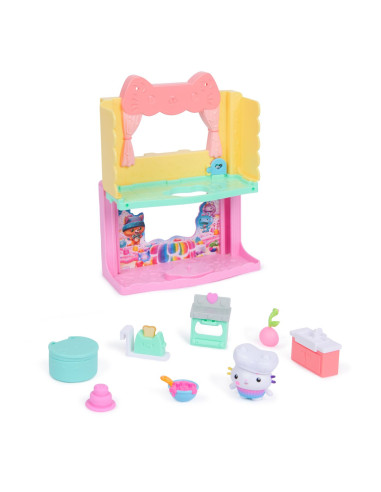 VV-6074281,Gabbys Dollhouse Filmul Bucataria Magica A Lui Cakeys Cu Figurine Si Accesorii
