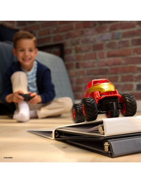VV-6069959,Monster Jam Marvel Camion Gigant Cu Telecomanda Iron Man Scara 1 La 24