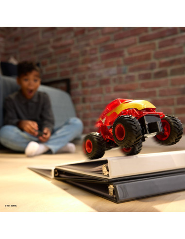 VV-6069959,Monster Jam Marvel Camion Gigant Cu Telecomanda Iron Man Scara 1 La 24