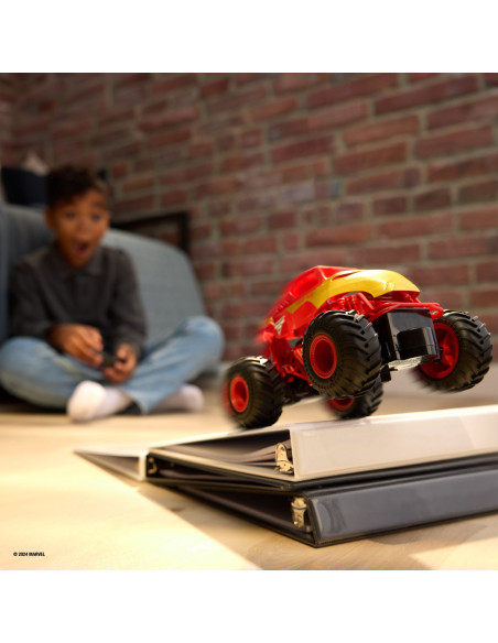 VV-6069959,Monster Jam Marvel Camion Gigant Cu Telecomanda Iron Man Scara 1 La 24