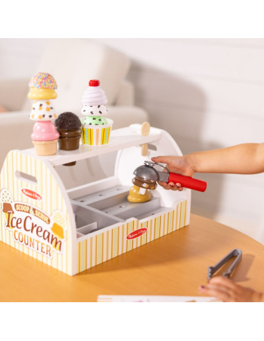 VV-6074905,Melissa And Doug Set De Joaca Din Lemn Tejgheaua Cu Inghetata