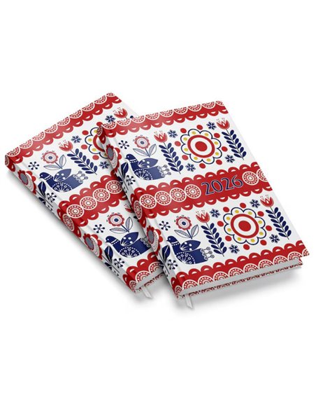 Agenda datata 2026, A5 ARTPRESS, 70 g/mp, 136 file, Traditii