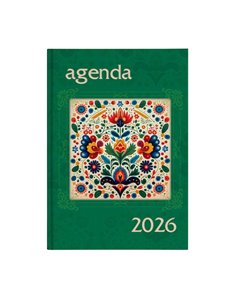 Agenda datata 2026, A5 ARTPRESS, 70 g/mp, 272 file, Folclor