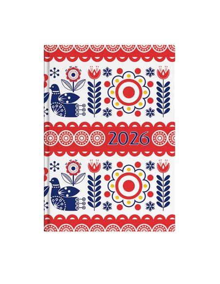 Agenda datata 2026, A5 ARTPRESS, 70 g/mp, 272 file, Traditii