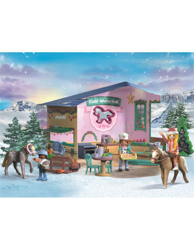 PM71952,Playmobil - Calendar de Craciun Cafeneaua cu delicii PM71952,Playmobil - Calendar de Craciun Cafeneaua cu delicii