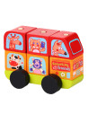KC-13197,Jucarie din lemn, cubika, mini bus