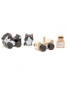 KC-15450,Jucarie din lemn cubika, kitties family