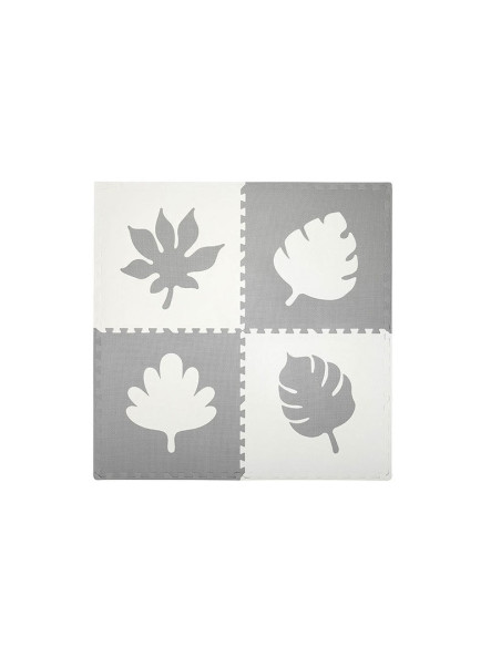 KC-AKCE00029,Covoras de joaca puzzle 120x120 cm momi, feli - grey