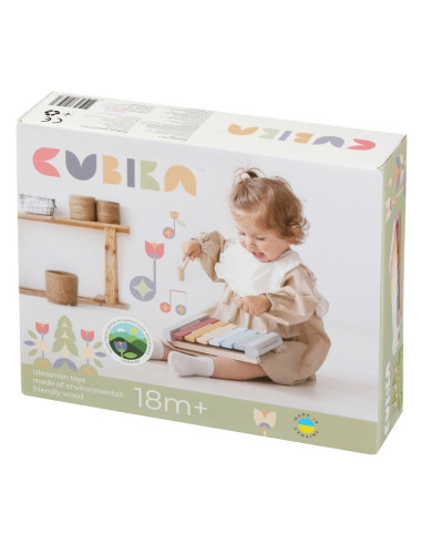 KC-15931,Jucarie din lemn, cubika, xilofon 2