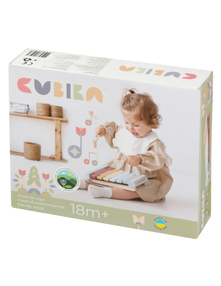 KC-15931,Jucarie din lemn, cubika, xilofon 2