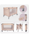 KC-LOZE00027,Patut pliabil, 60x120 cm, momi, belove, beige