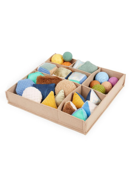 G4802,Set senzorial STEM cu 27 piese tactile, Guidecraft