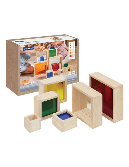 G300649,Oglinzi reflectorizante colorate, set 6 piese, Guidecraft