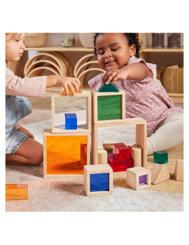 G300649,Oglinzi reflectorizante colorate, set 6 piese, Guidecraft