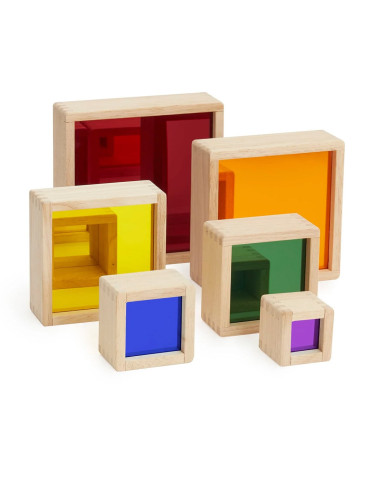 G300649,Oglinzi reflectorizante colorate, set 6 piese, Guidecraft