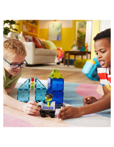 MGT-252020PO,MAGNA-TILES Police Patrol, 20 piese