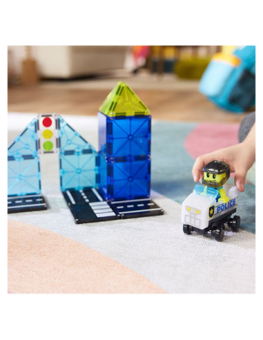 MGT-252020PO,MAGNA-TILES Police Patrol, 20 piese