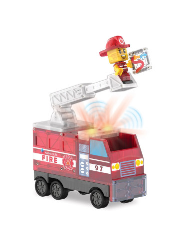 MGT-252050FS,MAGNA-TILES Fire Station, 50 piese