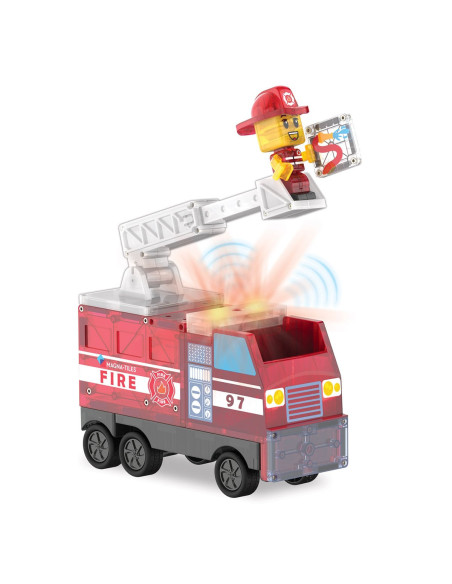 MGT-252050FS,MAGNA-TILES Fire Station, 50 piese