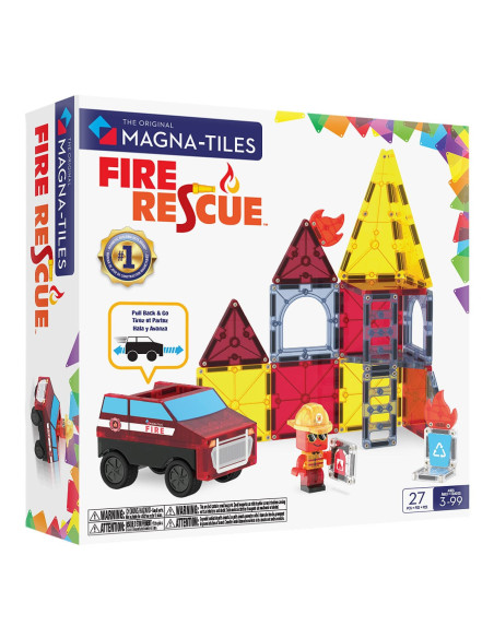 MGT-252027FR,MAGNA-TILES Fire Rescue, 27 piese