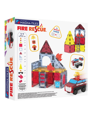 MGT-252027FR,MAGNA-TILES Fire Rescue, 27 piese