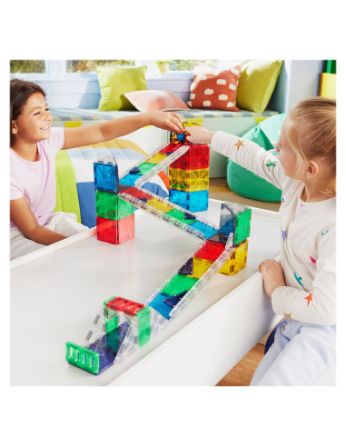MGT-251090RR,MAGNA-TILES Rail Racers Deluxe, 90 piese