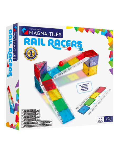 MGT-251033RR,MAGNA-TILES Rail Racers, 33 piese