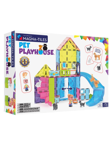 MGT-252050PP,MAGNA-TILES Pet Playhouse, 50 piese