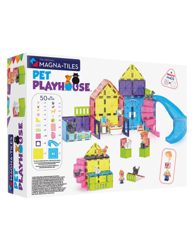 MGT-252050PP,MAGNA-TILES Pet Playhouse, 50 piese