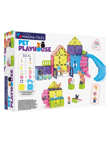 MGT-252050PP,MAGNA-TILES Pet Playhouse, 50 piese