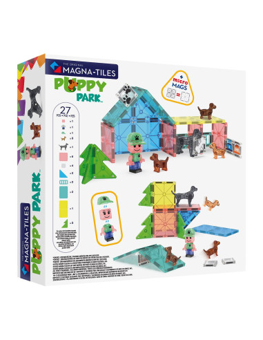 MGT-252027DD,MAGNA-TILES Puppy Park, 27 piese