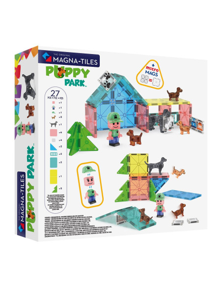 MGT-252027DD,MAGNA-TILES Puppy Park, 27 piese