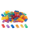 TIK-73149,Set de sortare, Masinute translucide colorate, 72 piese