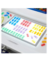TIK-73149,Set de sortare, Masinute translucide colorate, 72 piese