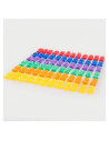 TIK-73149,Set de sortare, Masinute translucide colorate, 72 piese