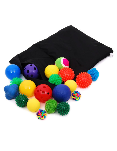 TIK-72446,Mingi senzoriale, set 20 bucati, Tickit