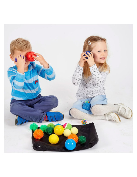 TIK-72446,Mingi senzoriale, set 20 bucati, Tickit