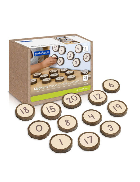 G301403,Jetoane magnetice cu numere, 21 piese, Guidecraft