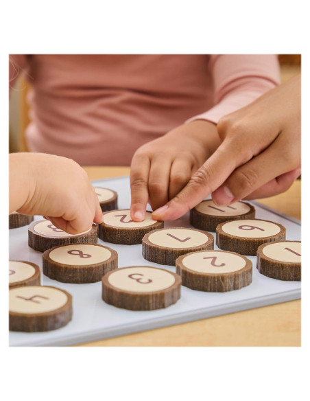 G301403,Jetoane magnetice cu numere, 21 piese, Guidecraft