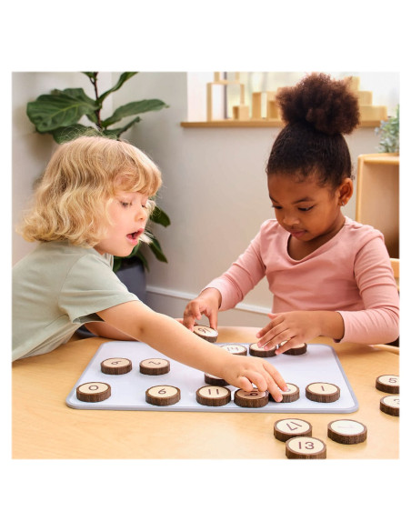 G301403,Jetoane magnetice cu numere, 21 piese, Guidecraft