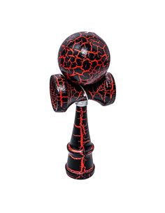 Kendama din lemn 7 X 6 X 18 cm, Rosu