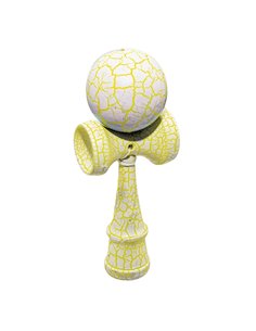 Kendama din lemn 7 X 6 X 18 cm, Galben