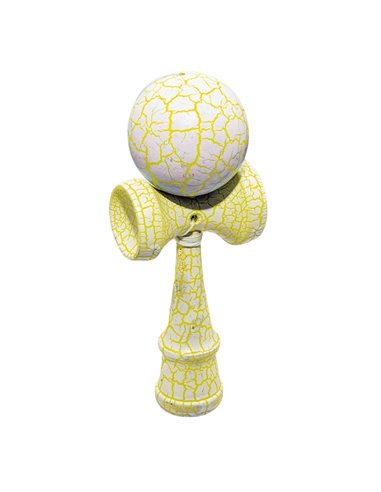 Kendama din lemn 7 X 6 X 18 cm, Galben