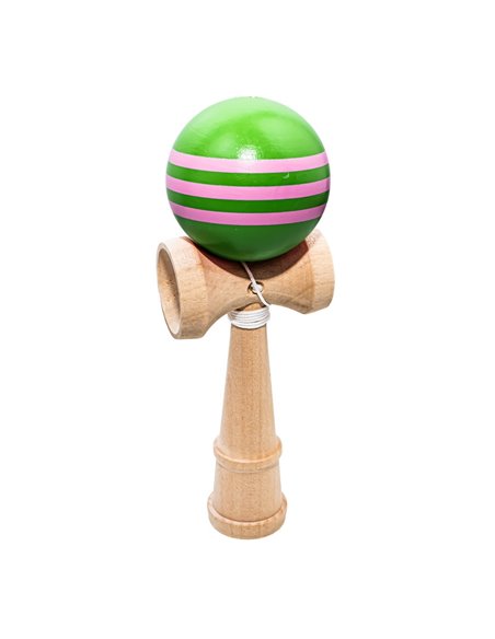 Kendama din lemn 6.5 x 6 x 18 cm, Verde