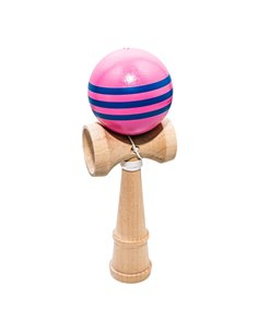 Kendama din lemn 6.5 x 6 x 18 cm, Roz