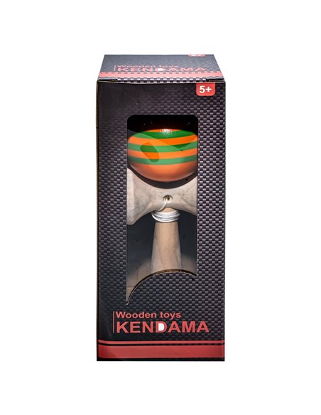 Kendama din lemn 6.5 x 6 x 18 cm, Verde